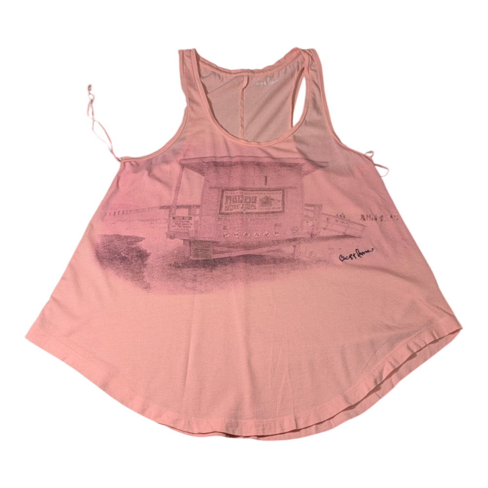 Chip & Pepper California Pink - Coral Top / Shirt Sleeveless/Tank - Size S